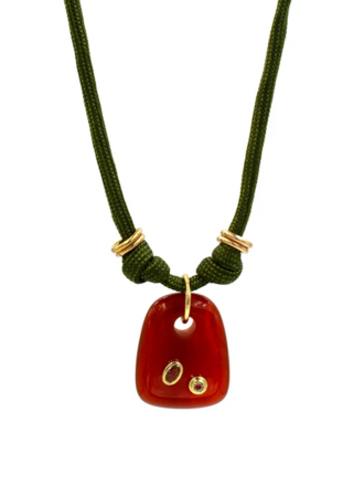 PARADIGM PARACORD CARNELIAN NECKLACE