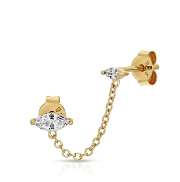 JURATE LA AMANI DOUBLE PIERCING EARRING