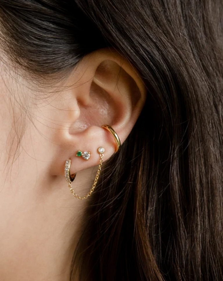 JURATE LA LOVE & MAGIC DOUBLE PIERCING EARRING