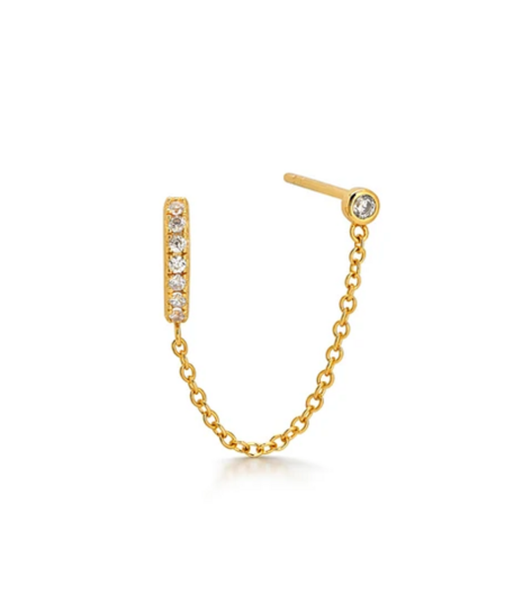 JURATE LA LOVE & MAGIC DOUBLE PIERCING EARRING