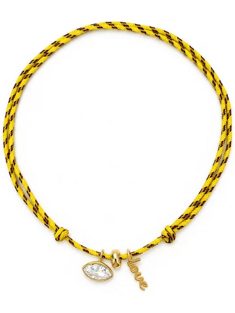 JURATE LA ELECTRIC LOVE PARACORD CHARM NECKLACE