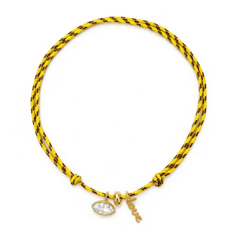 JURATE LA ELECTRIC LOVE PARACORD CHARM NECKLACE