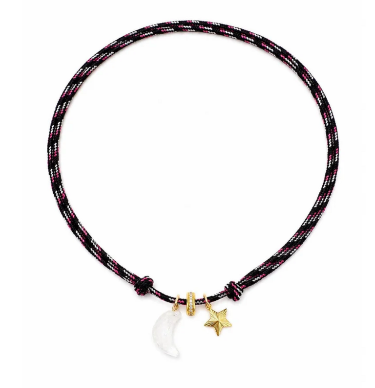JURATE LA NIGHT SWIM PARACORD CHARM NECKLACE