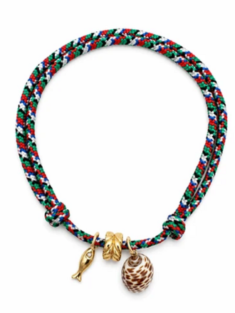 JURATE LA BEACHCOMBER PARACORD CHARM BRACELET