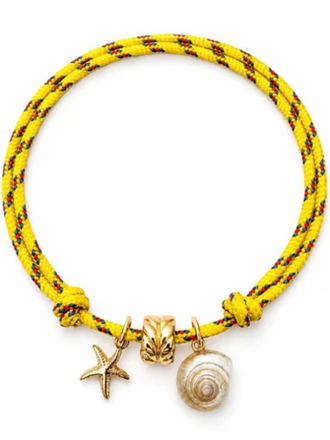 JURATE LA SEASHELL SOCIAL PARACORD CHARM BRACELET