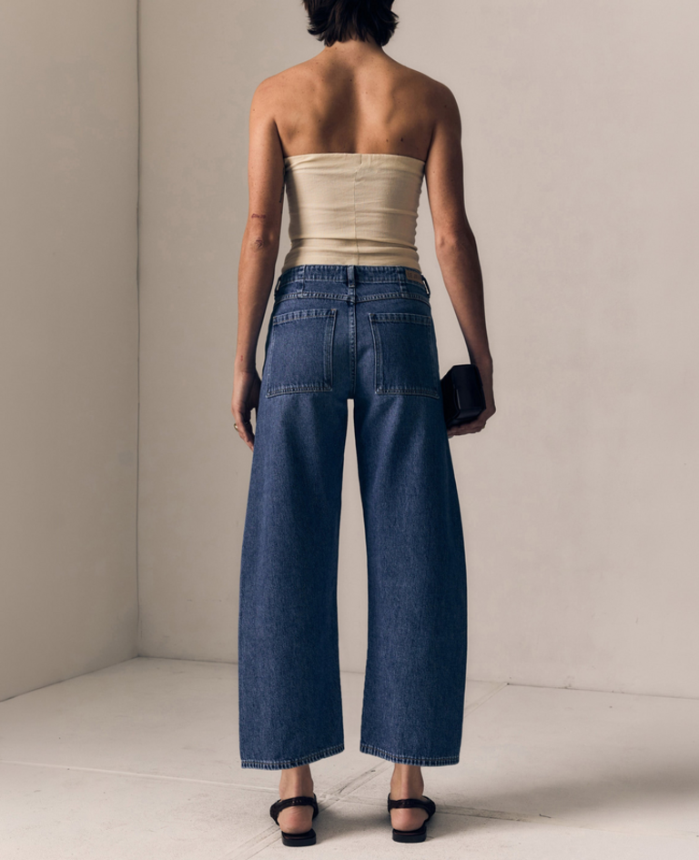 LE JEAN SELENA CROP MID RISE