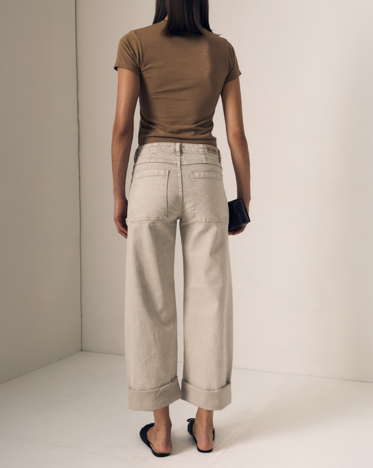 LE JEAN SELENA CROP CUFFED MID RISE