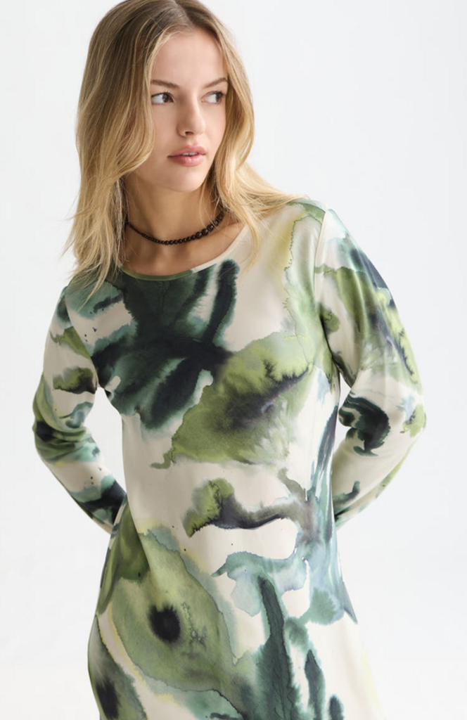 SCOTCH & SODA PRINTED ANKLE LENGTH DRESS