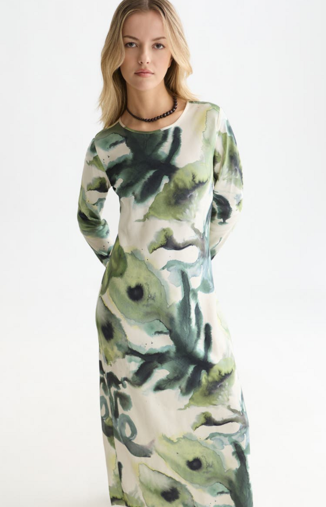 SCOTCH & SODA PRINTED ANKLE LENGTH DRESS
