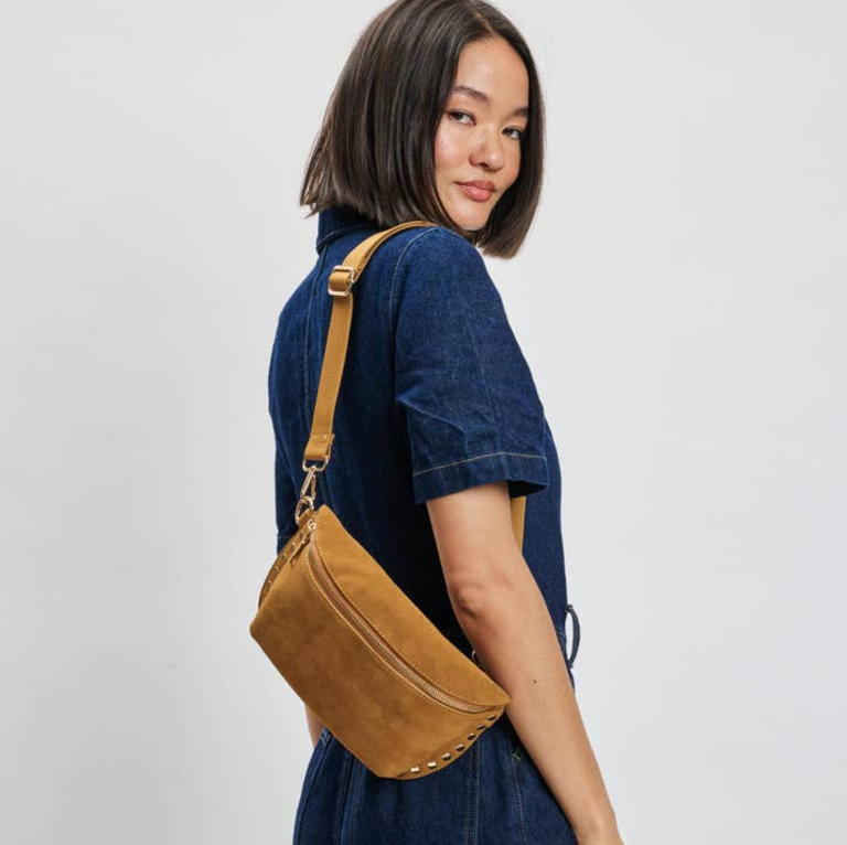 MODA LUXE GIZELLE SUEDE BELT BAG