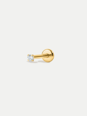 AITI SOLITAIRE CZ FLAT BACK STUD
