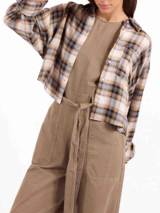 SAGE THE LABEL CAMBRIDGE PLAID SHIRT