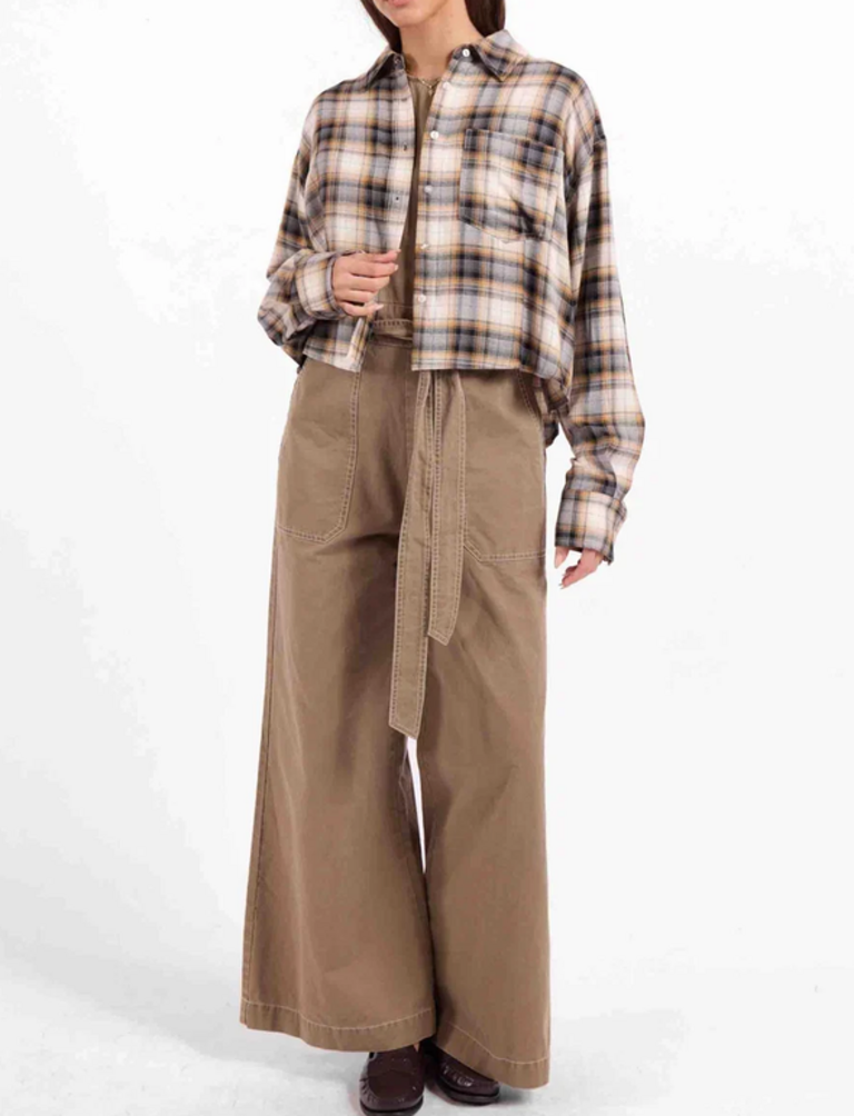 SAGE THE LABEL CAMBRIDGE PLAID SHIRT