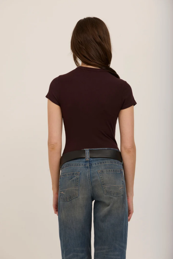 PROJECT SOCIAL T GRIFFITH RIB BABY TEE