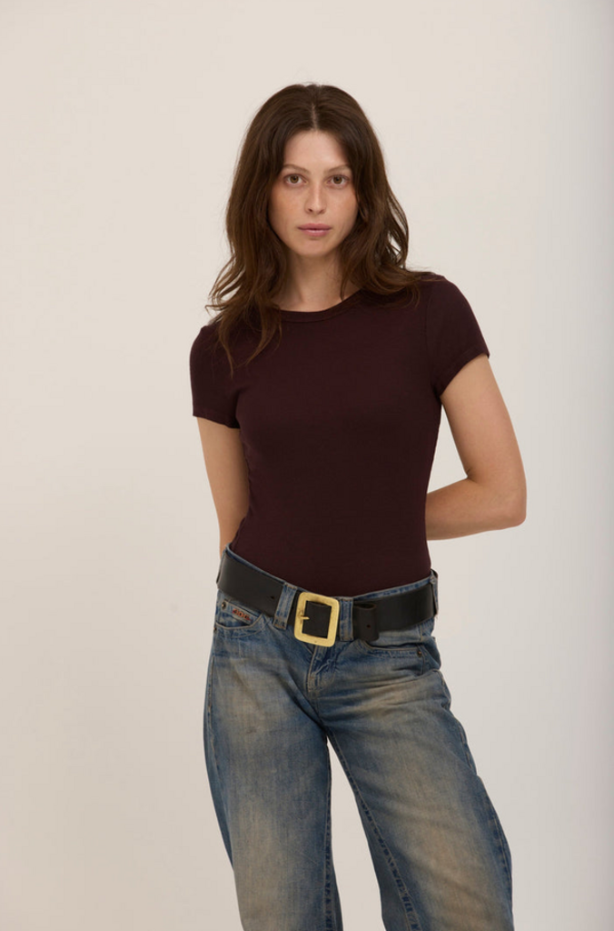 PROJECT SOCIAL T GRIFFITH RIB BABY TEE