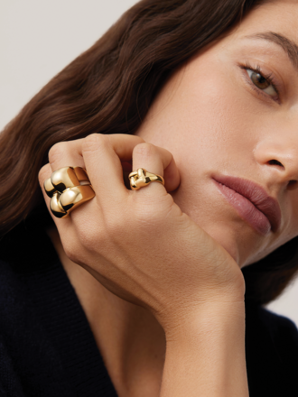 JENNYBIRD MEGA WOVEN SQUARE RING
