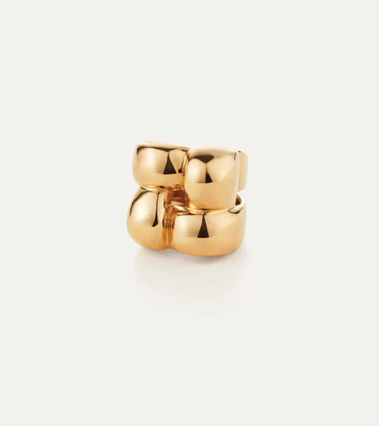JENNYBIRD MEGA WOVEN SQUARE RING