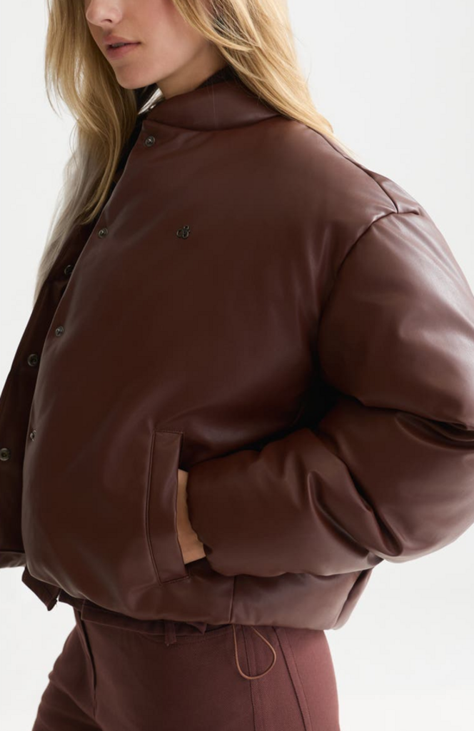 SCOTCH & SODA FAUX LEATHER SHORT JACKET