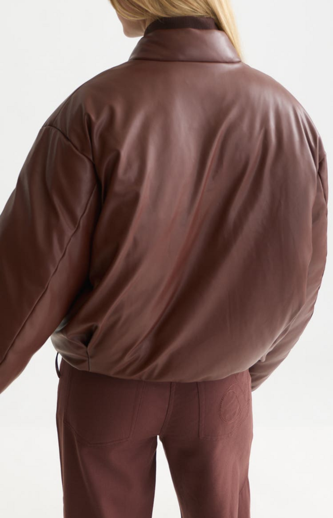 SCOTCH & SODA FAUX LEATHER SHORT JACKET