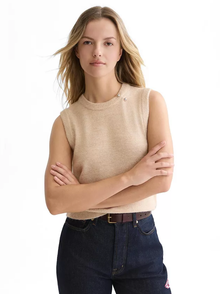 SCOTCH & SODA HARDWARE DETAIL KNITTED SPENCE