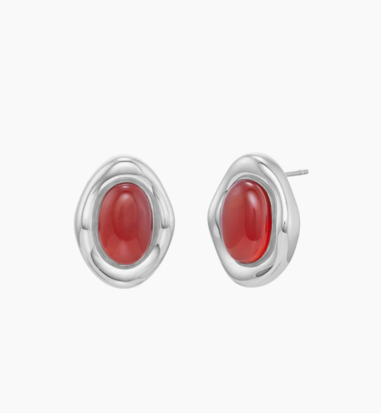 TWENTY COMPASS BORDEAUX EARRINGS