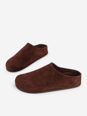 INTENTIONALLY BLANK AGATHA BRUSHED SUEDE SLIP ON MULE