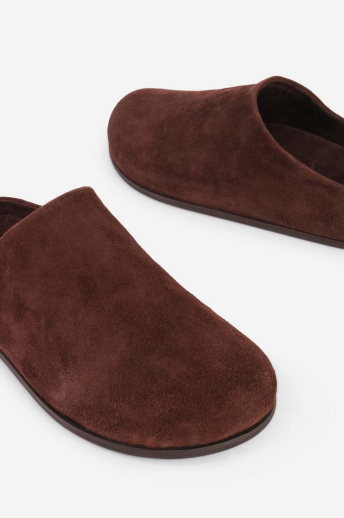 INTENTIONALLY BLANK AGATHA BRUSHED SUEDE SLIP ON MULE