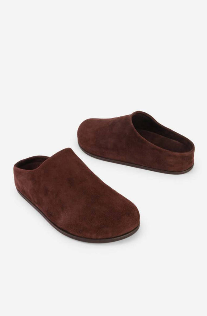 INTENTIONALLY BLANK AGATHA BRUSHED SUEDE SLIP ON MULE