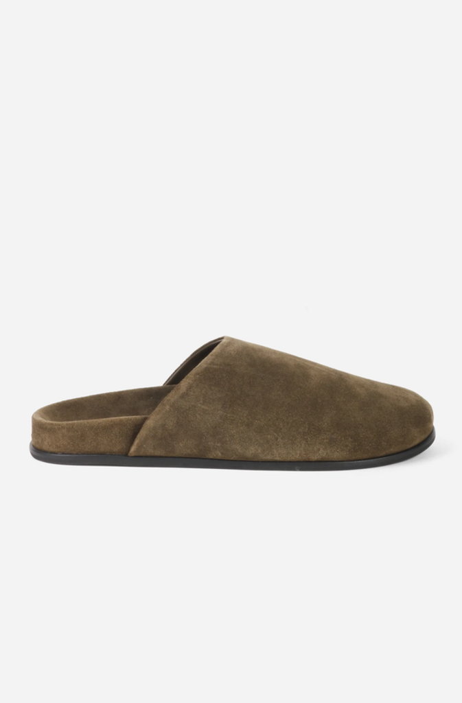 INTENTIONALLY BLANK AGATHA BRUSHED SUEDE SLIP ON MULE