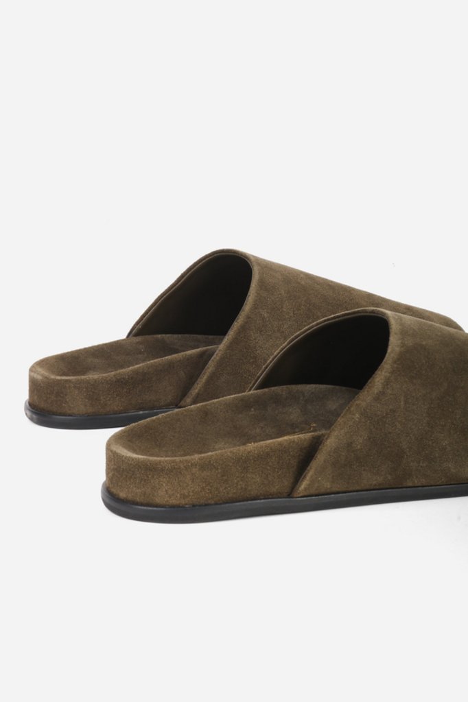 INTENTIONALLY BLANK AGATHA BRUSHED SUEDE SLIP ON MULE
