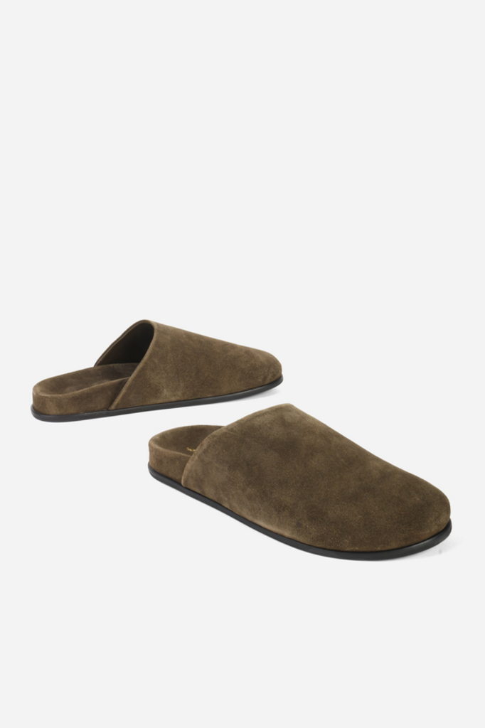 INTENTIONALLY BLANK AGATHA BRUSHED SUEDE SLIP ON MULE