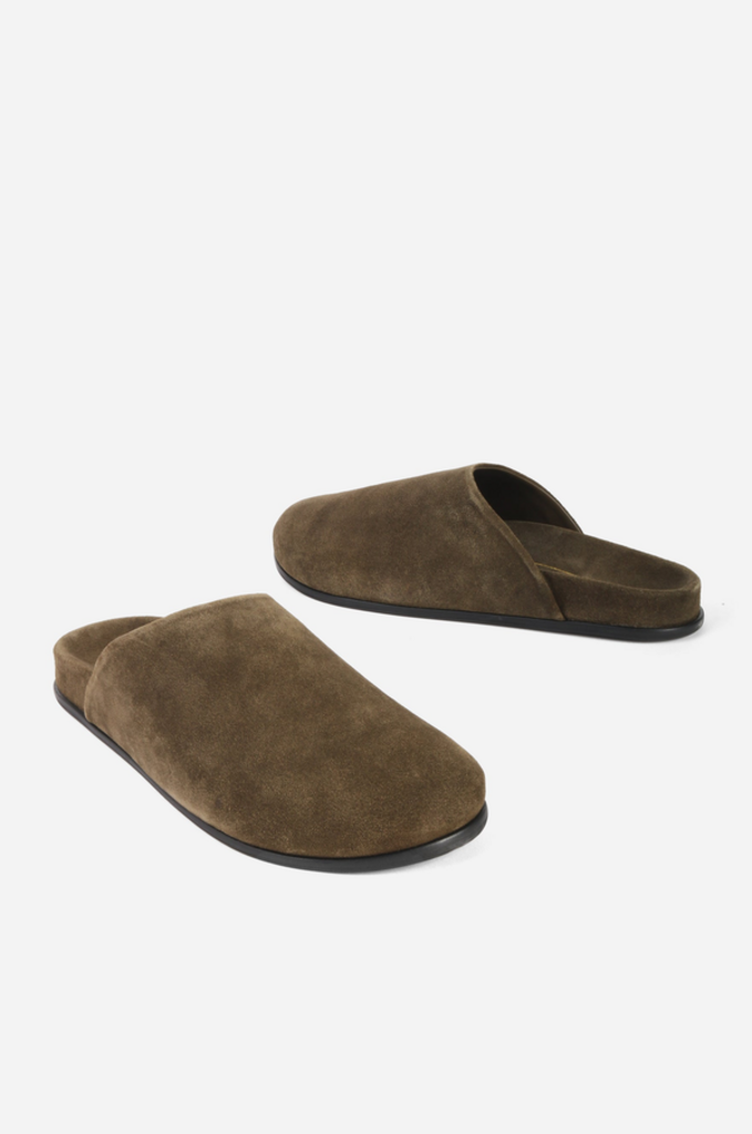 INTENTIONALLY BLANK AGATHA BRUSHED SUEDE SLIP ON MULE