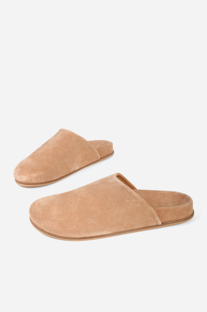 INTENTIONALLY BLANK AGATHA BRUSHED SUEDE SLIP ON MULE
