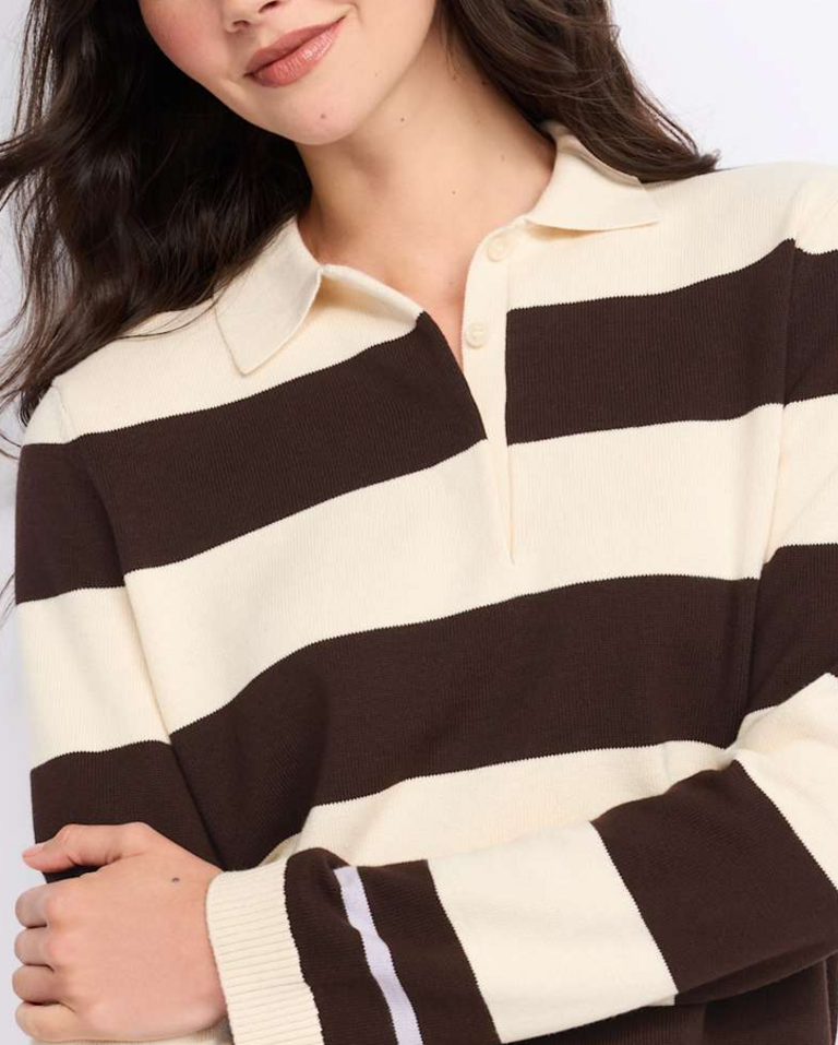 STITCHES + STRIPES SHAWN POLO