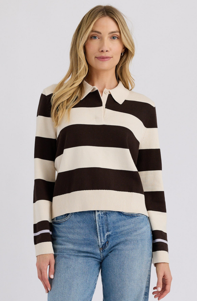STITCHES + STRIPES SHAWN POLO