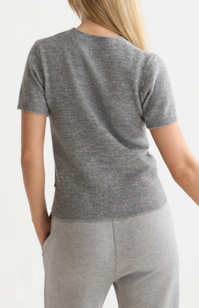 SCOTCH & SODA EMBROIDERED SHORT-SLEEVED PULL
