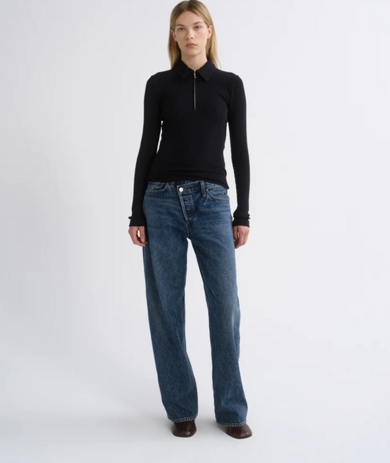 AGOLDE AMICA ZIP POLO