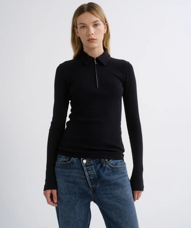 AGOLDE AMICA ZIP POLO
