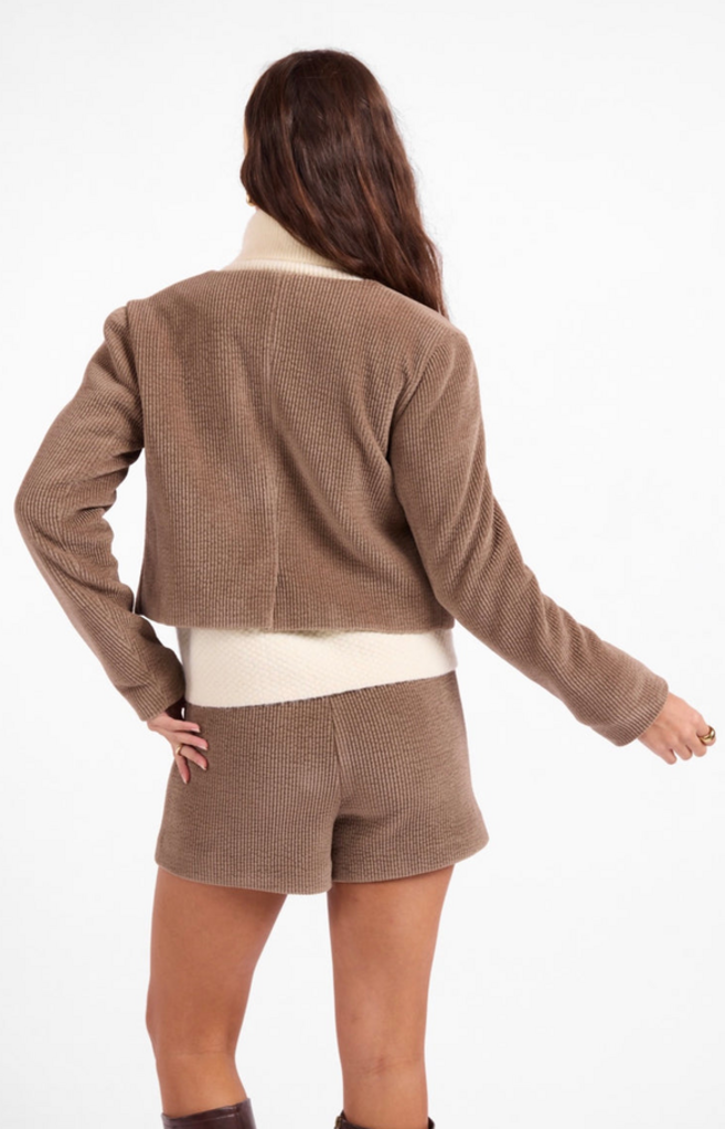 SAGE THE LABEL MIDDAY STROLL CROP JACKET