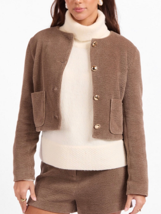 SAGE THE LABEL MIDDAY STROLL CROP JACKET