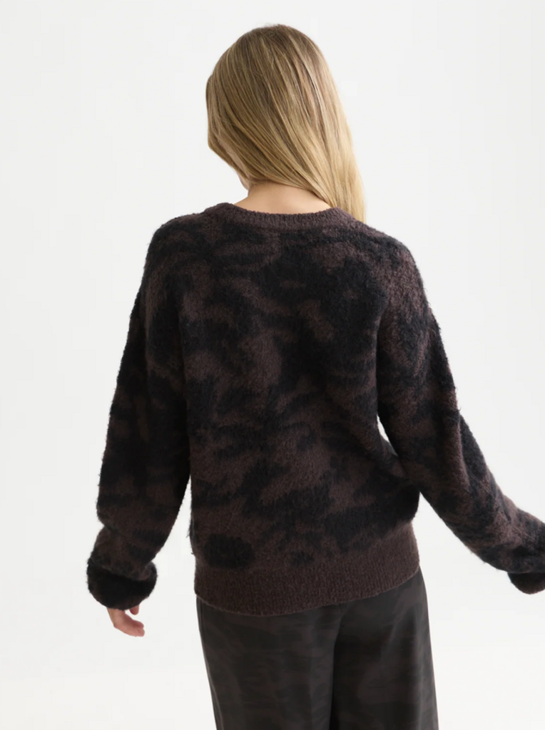 SCOTCH & SODA FUZZY JACQUARD RELAXED PULL OVER