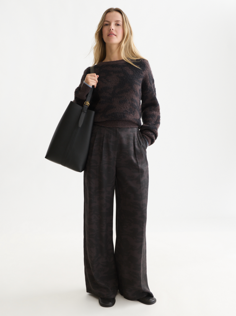 SCOTCH & SODA FUZZY JACQUARD RELAXED PULL OVER