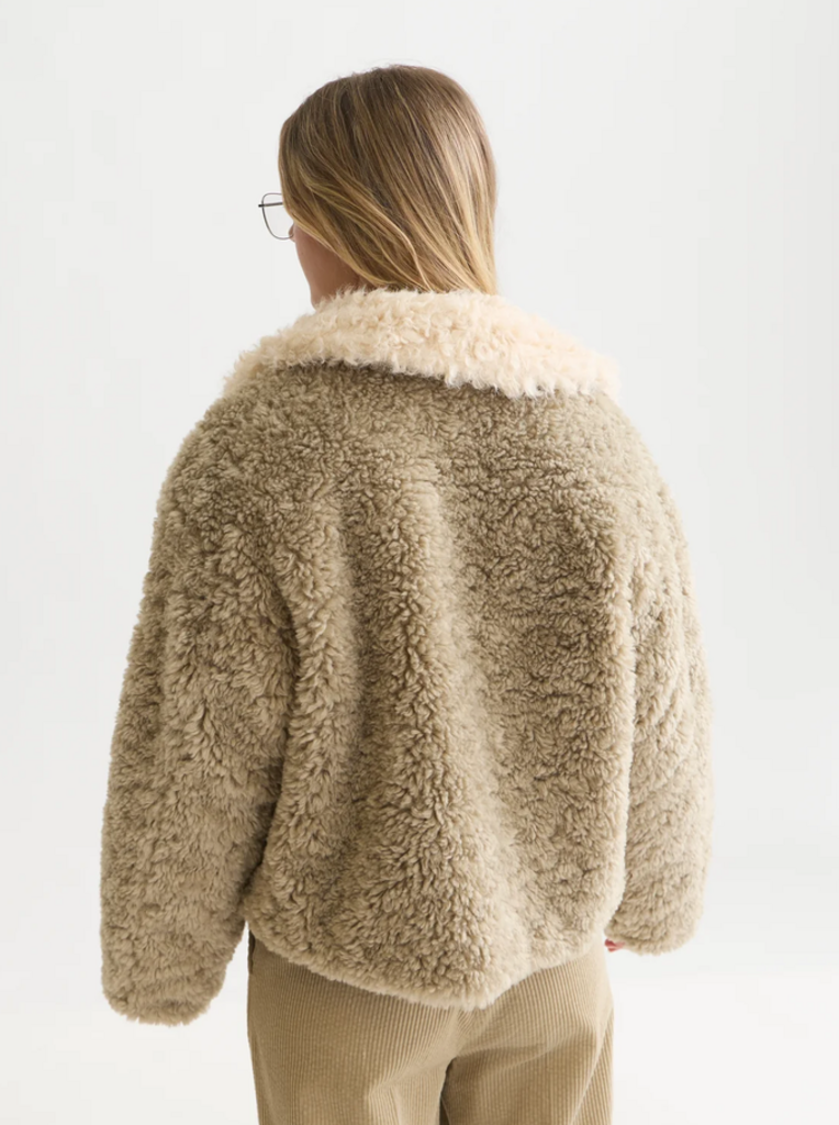 SCOTCH & SODA FAUX FUR SHORT JACKET