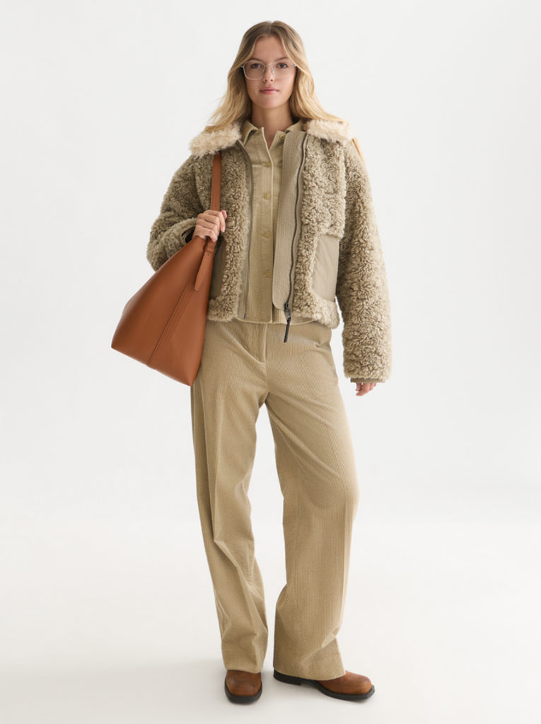 SCOTCH & SODA FAUX FUR SHORT JACKET