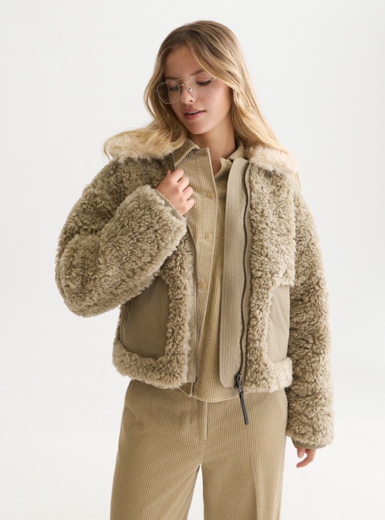 SCOTCH & SODA FAUX FUR SHORT JACKET