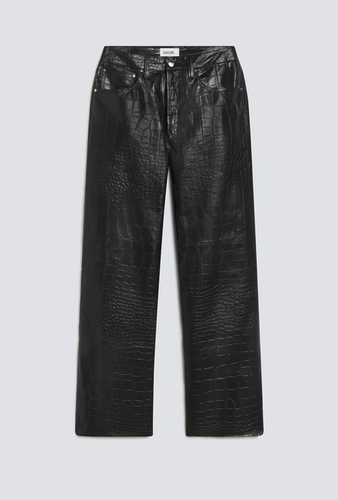 AGOLDE VERICA JEAN IN CROC