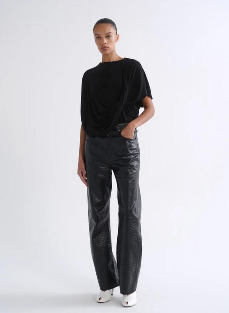 AGOLDE VERICA JEAN IN CROC