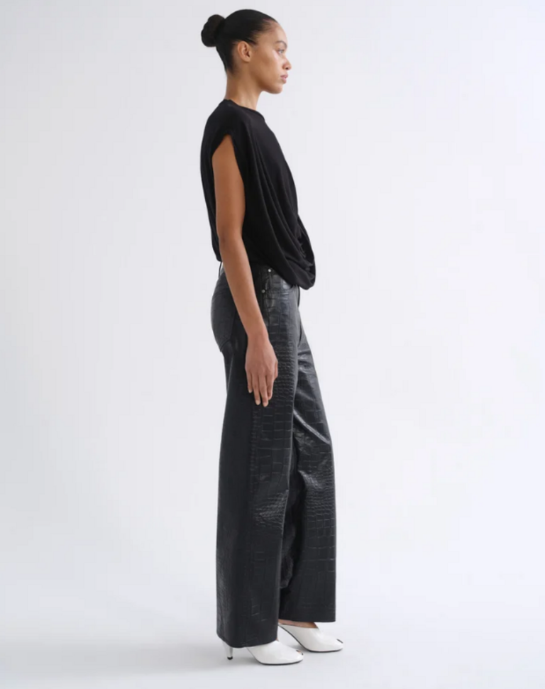 AGOLDE VERICA JEAN IN CROC