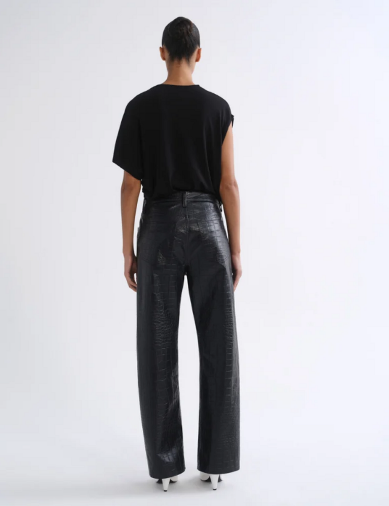 AGOLDE VERICA JEAN IN CROC