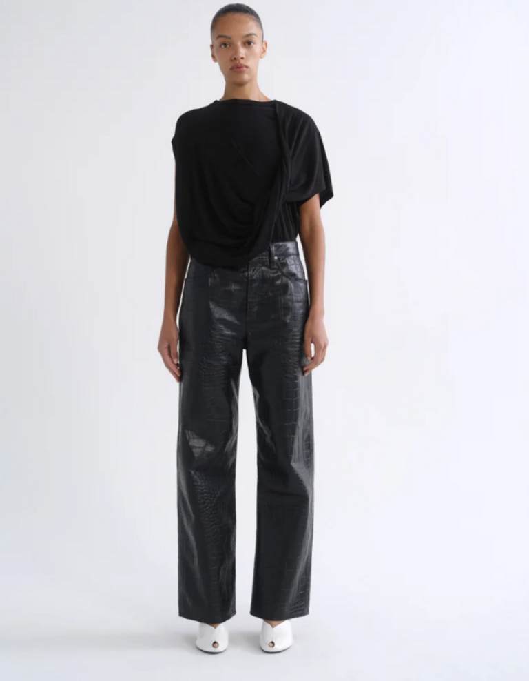 AGOLDE VERICA JEAN IN CROC